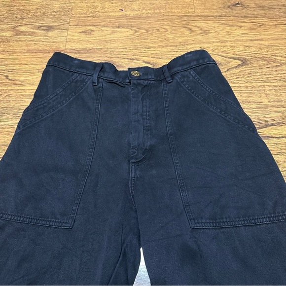 Big Bud Press black Organic cotton twill straight Pants size small unisex - Picture 2 of 6